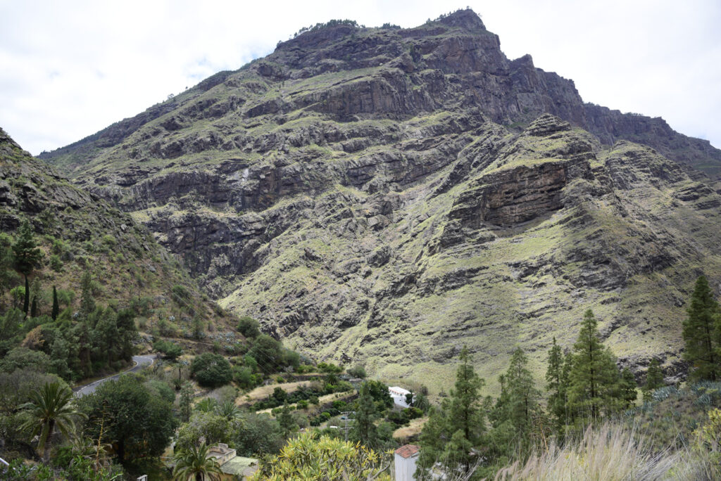 Barranco de Agaete: Grün schimmernde Berghänge